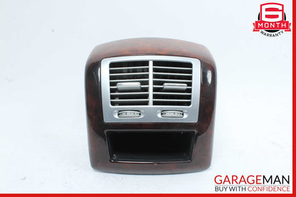 07-13 Mercedes W221 S550 Rear Center Console AC A/C Air Vent Trim Panel Wood
