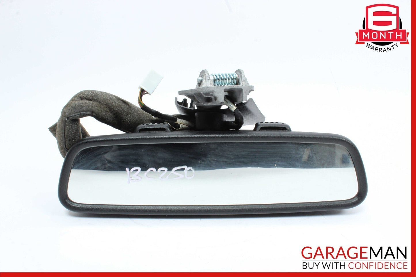 10-16 Mercedes W204 C250 C300 E350 Interior Upper Top Rear View Mirror Black OEM