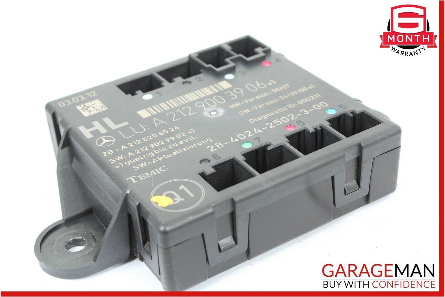 08-14 Mercedes W204 C250 C300 Sedan Rear Left Side Door Controller Module Unit