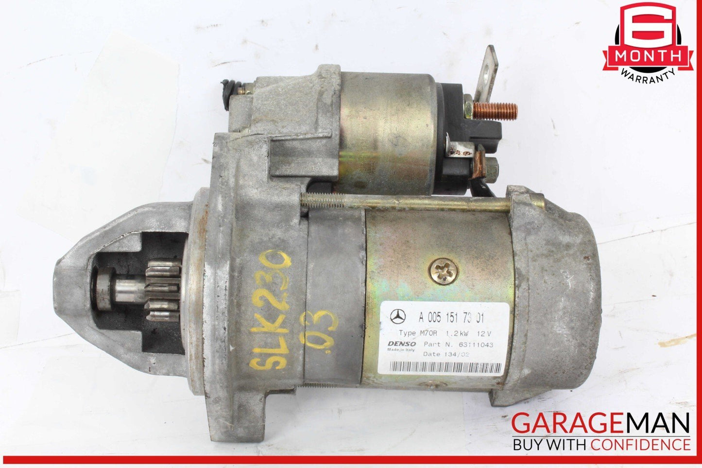 97-04 Mercedes R170 SLK230 Denso Engine Starter Motor 0051517301 OEM