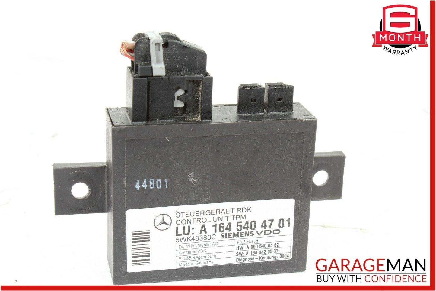 06-12 Mercedes E350 GL450 CL63 AMG TPMS Tire Pressure Control 1645404701 OEM