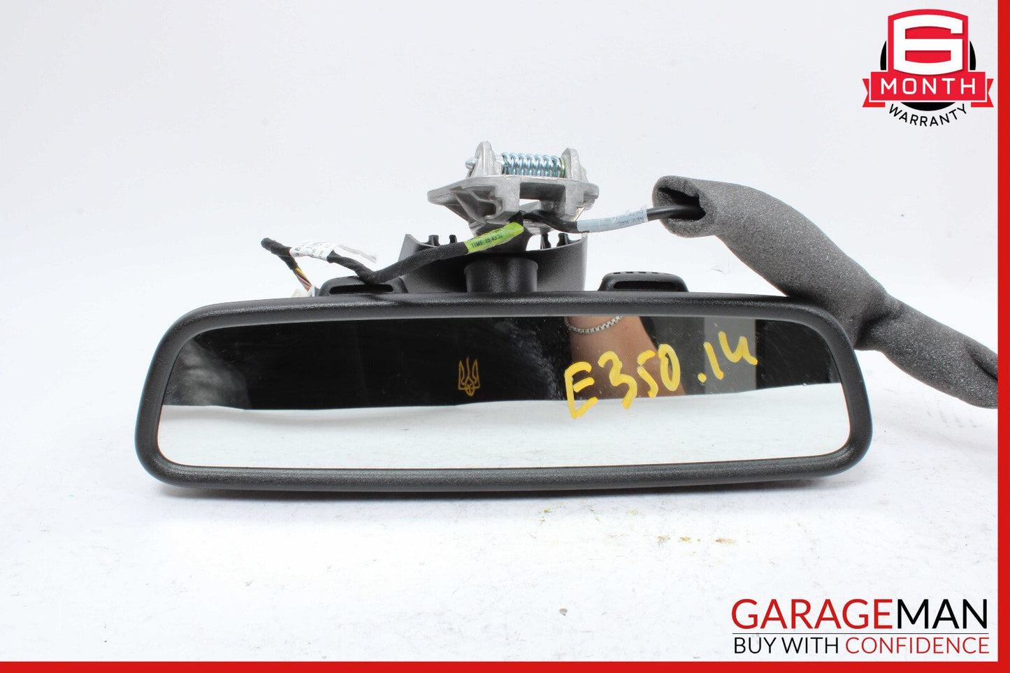 10-16 Mercedes W212 E350 C300 Interior Rear View Mirror Black OEM