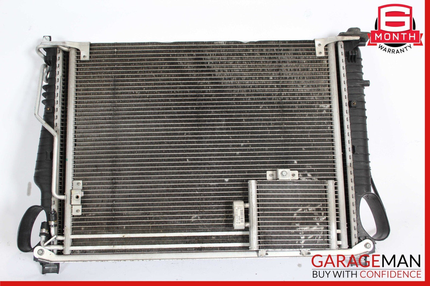 03-08 Mercedes R230 SL500 Engine Radiator A/C AC Air Condenser Oil Cooler Assy