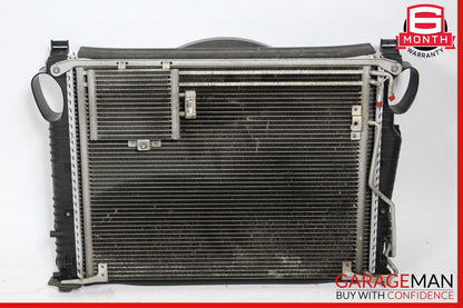 03-06 Mercedes R230 SL500 Engine Motor Cooling Radiator Fan Shroud A/C Condenser