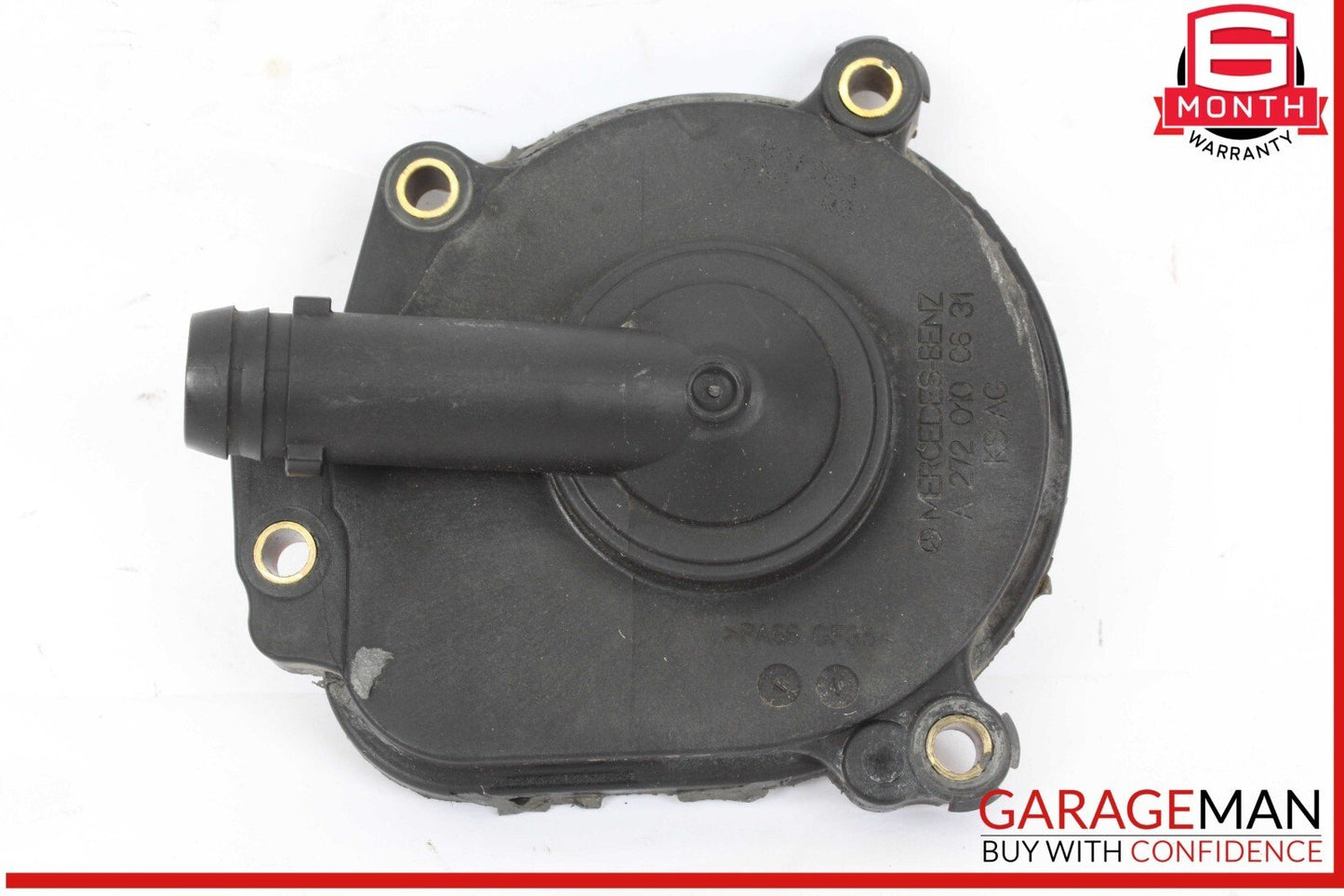 05-12 Mercedes W204 C300 Engine PCV Crankcase Vent Valve Oil Separator OEM
