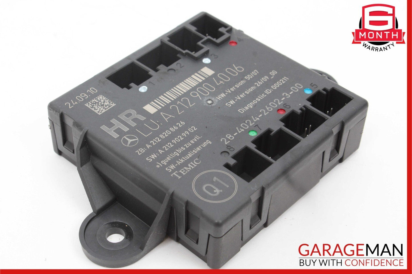 08-14 Mercedes W204 C300 C250 Rear Right Side Door Control Module Unit