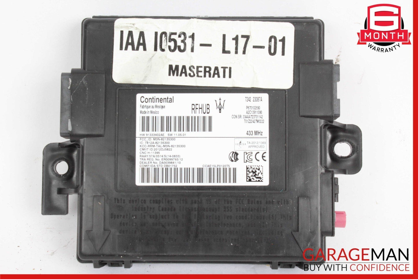 17-22 Maserati Levante Passive Entry RF Hub Control Module ECU OEM