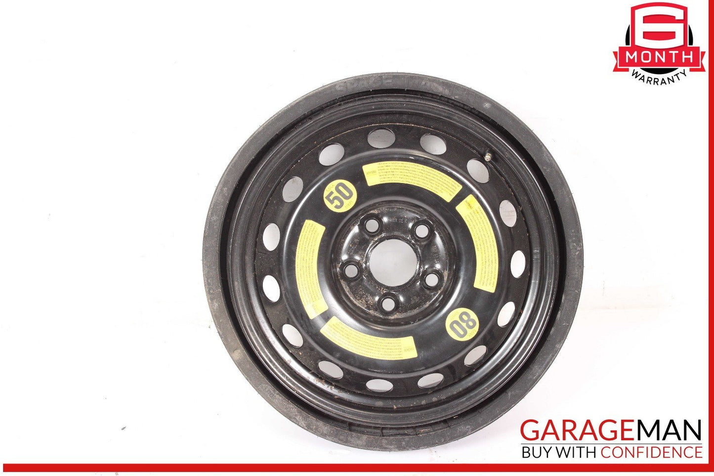 07-15 Audi Q7 Emergency Spare Wheel Rim Tire 6.5 x 18 H2 ET53 OEM