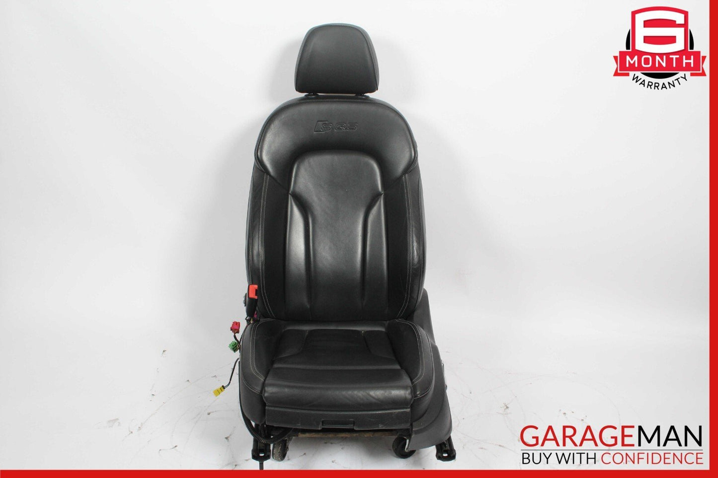 09-17 Audi Q5 Front Left Side Complete Seat Cushion Cover Assembly Black
