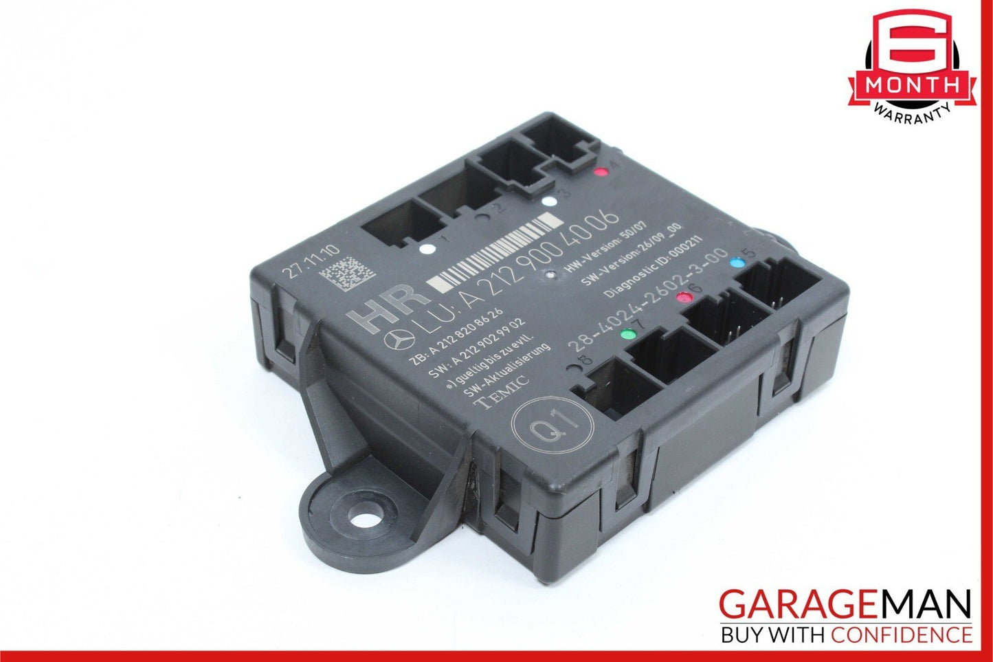 08-18 Mercedes W212 E350 C300 GLK350 Rear Right Side Door Control Module OEM