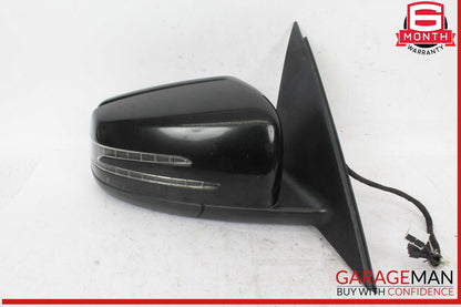 10-11 Mercedes W204 C300 C350 Front Right Side Rear View Door Mirror Black OEM