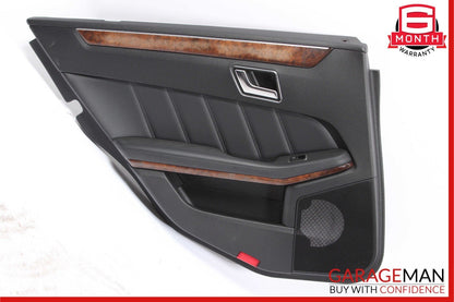 10-13 Mercedes W212 E350 E550 Rear Left Interior Door Panel Assembly Anthracite