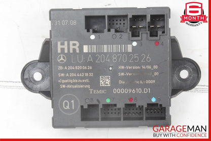 08-18 Mercedes W204 C63 AMG C300 C350 Rear Right Side Door Control Module OEM