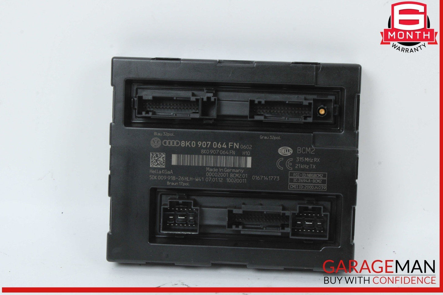 09-12 Audi Q5 Body Comfort BCM Control Module Unit 8K0907064FN OEM