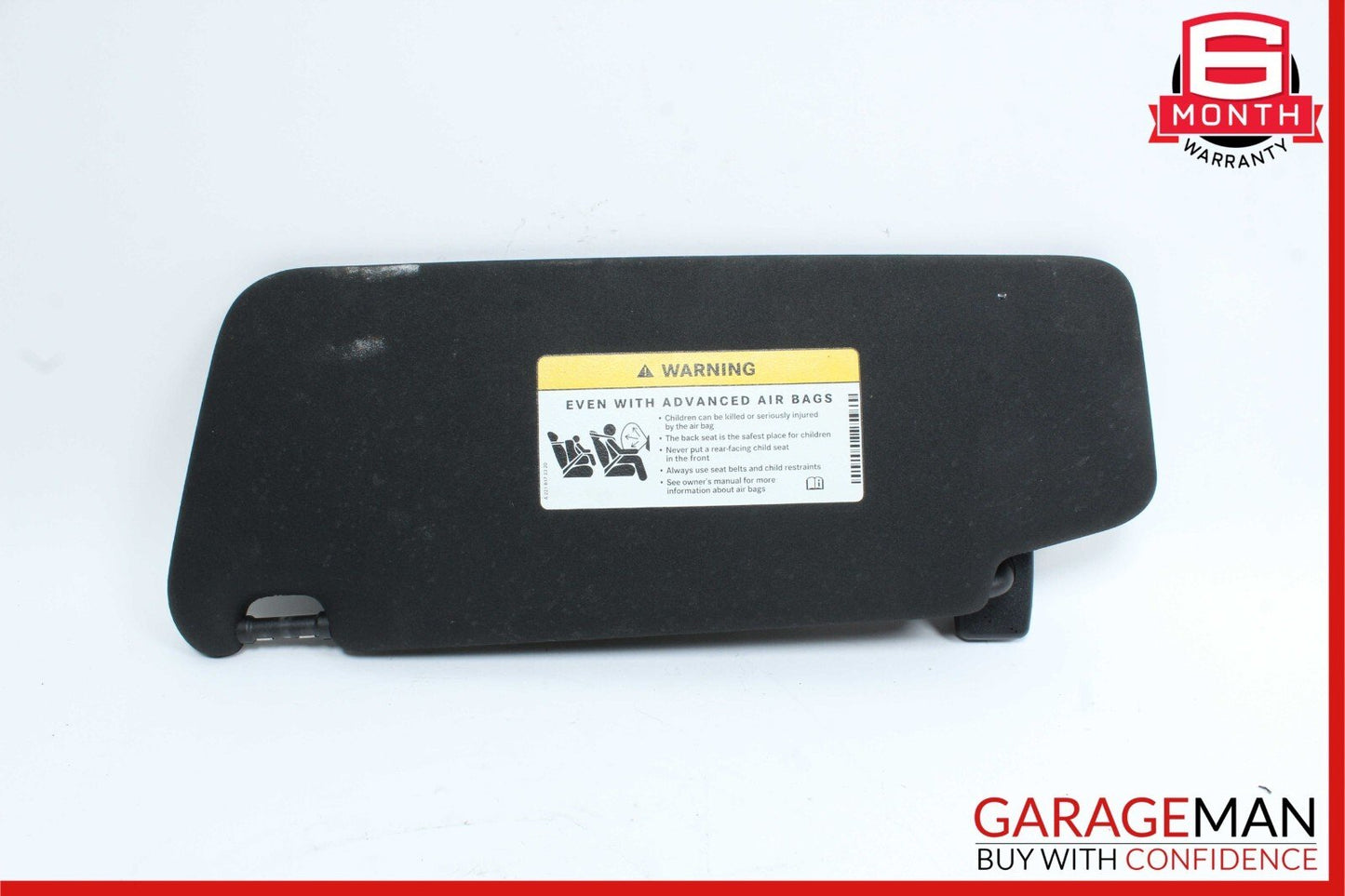 10-17 Mercedes W204 C250 E350 Right Passenger Side Sunvisor Sun Visor Black OEM