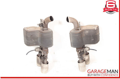 14-17 Maserati Quattroporte SQ4 Rear Right & Left Exhaust Muffler Dual Tip OEM