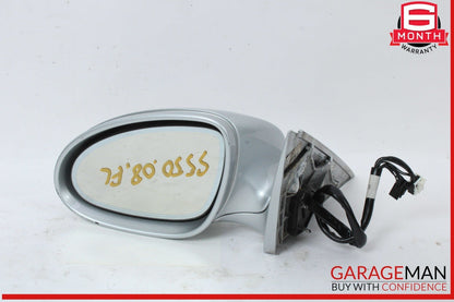 07-09 Mercedes W221 S550 S600 Front Left Side Door Rear View Mirror Silver OEM