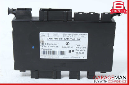 05-12 Mercedes W211 E350 GL450 Front Right Side Under Seat Control Module OEM