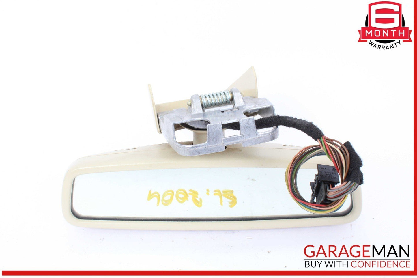 07-12 Mercedes R230 SL500 SL55 AMG Interior Rear View Mirror Beige OEM