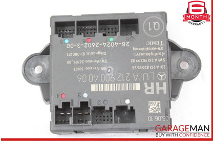 08-18 Mercedes W212 E550 C250 Rear Right Side Door Control Module 2129004006 OEM