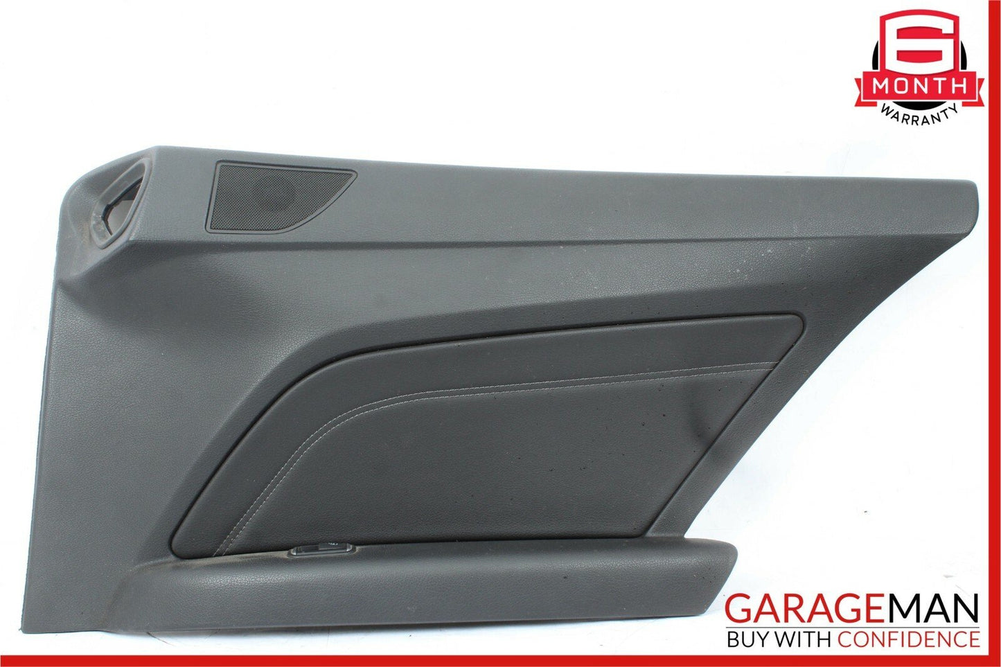 14-16 Mercedes W212 E400 Coupe Rear Right Interior Door Panel Leather Black OEM