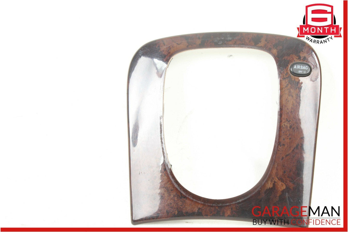 00-06 Mercedes W220 S500 S55 AMG Center Console Shift Shifter Trim Bezel Wood