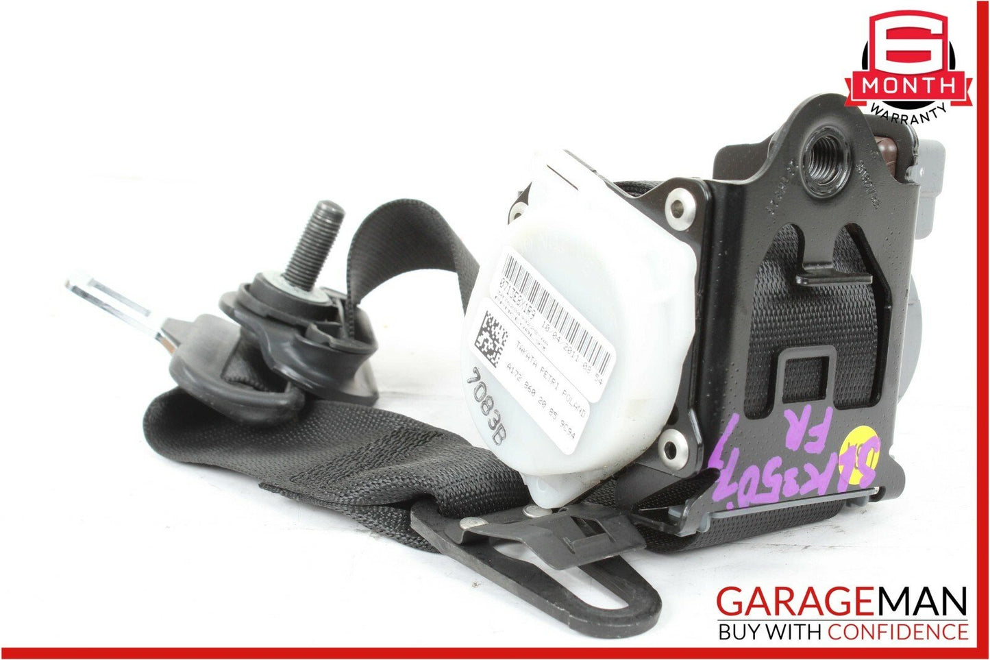 12-16 Mercedes R172 SLK350 Front Right Side Seatbelt Seat Belt Retractor Black