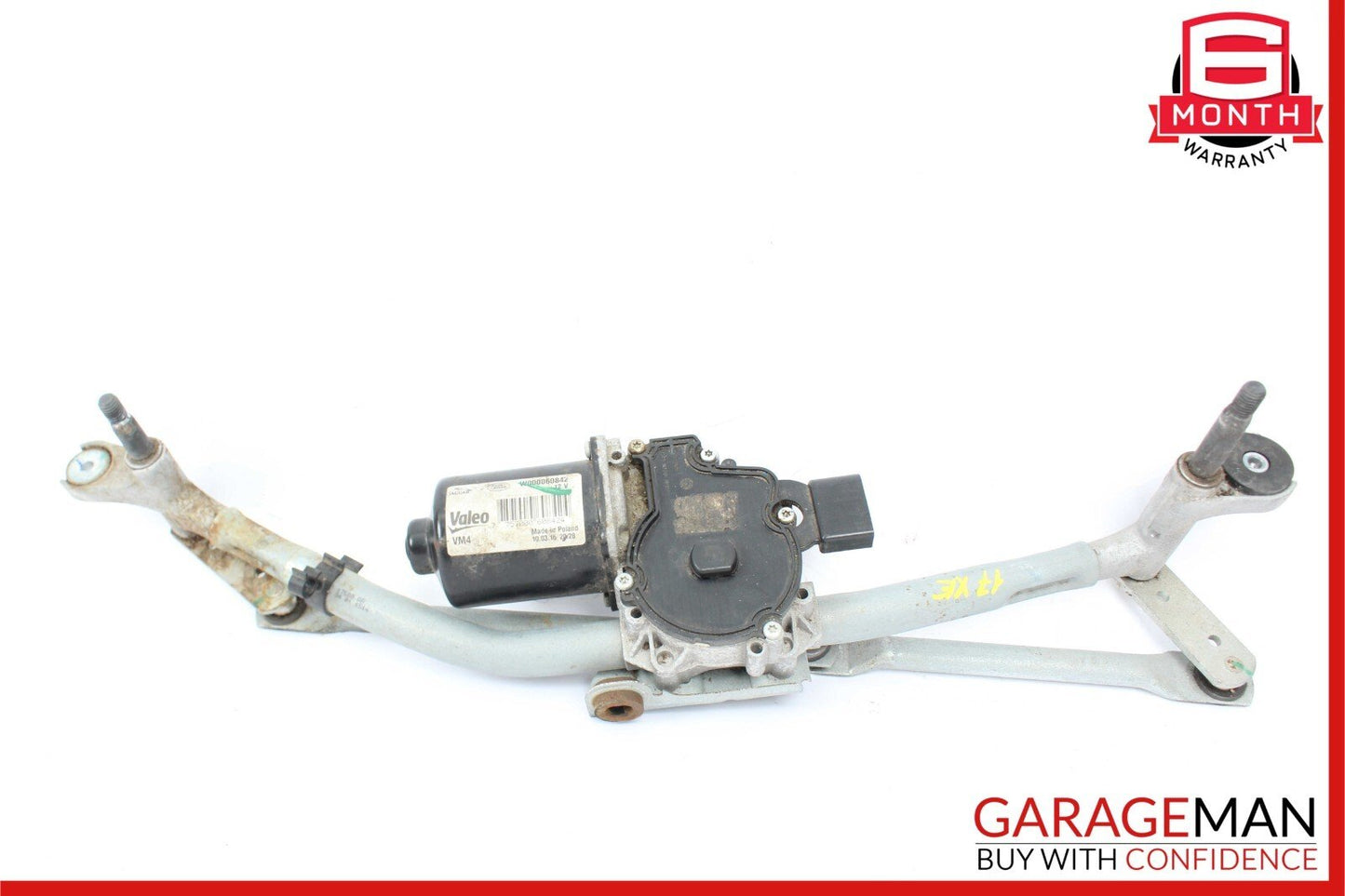 17-19 Jaguar XE Front Windshield Wiper Motor Linkage w/ Motor OEM