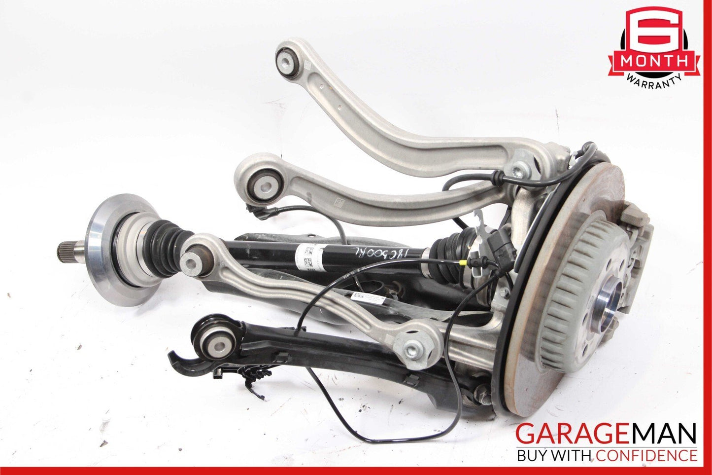 15-20 Mercedes W205 C300 Rear Left Spindle Knuckle Hub Shaft Rotor Disc Assy