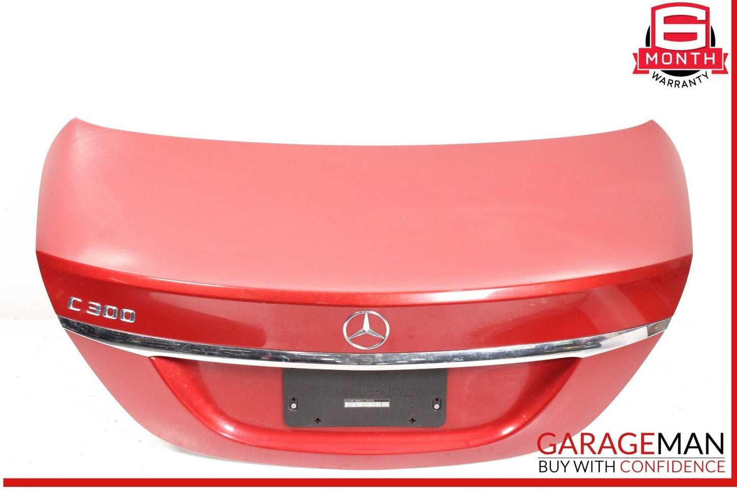 15-21 Mercedes W205 C300 C43 C63 AMG Rear Trunk Lid Shell Cover Panel Red OEM