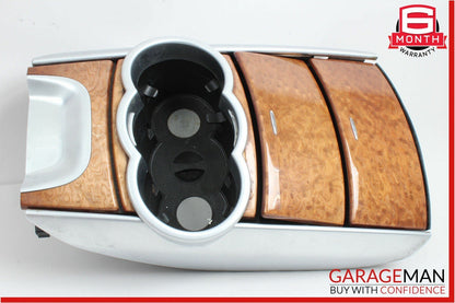 06-09 Mercedes W251 R320 Center Console Cup Holder Ashtray Cover Assembly Wood