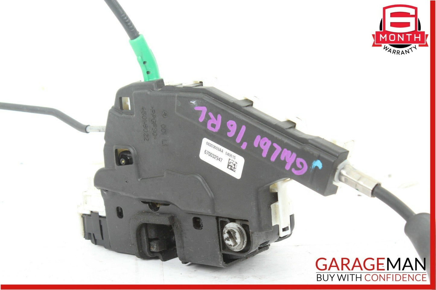 14-17 Maserati Ghibli Rear Left Driver Side Door Lock Latch Actuator Mechanism