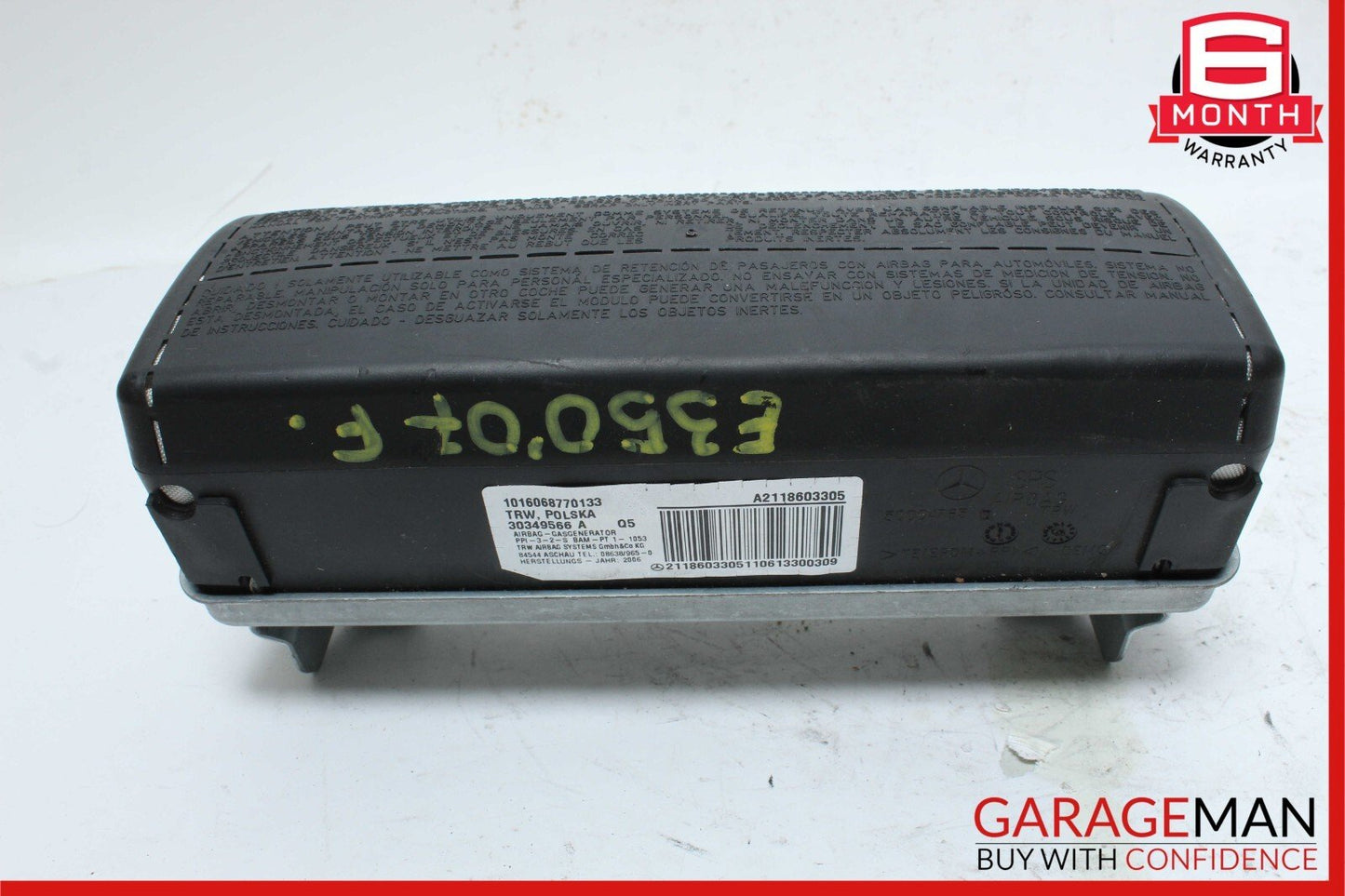 03-09 Mercedes W211 E350 E550 E500 E55 Front Right Side Dashboard Airbag Air Bag