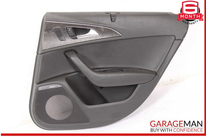 12-18 Audi A6 Rear Right Side Interior Door Trim Panel Cover Assembly OEM