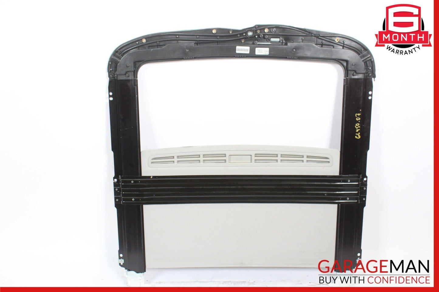 06-12 Mercedes X164 GL450 Top Upper Sunroof Sun Roof Frame Rail Glass Assembly
