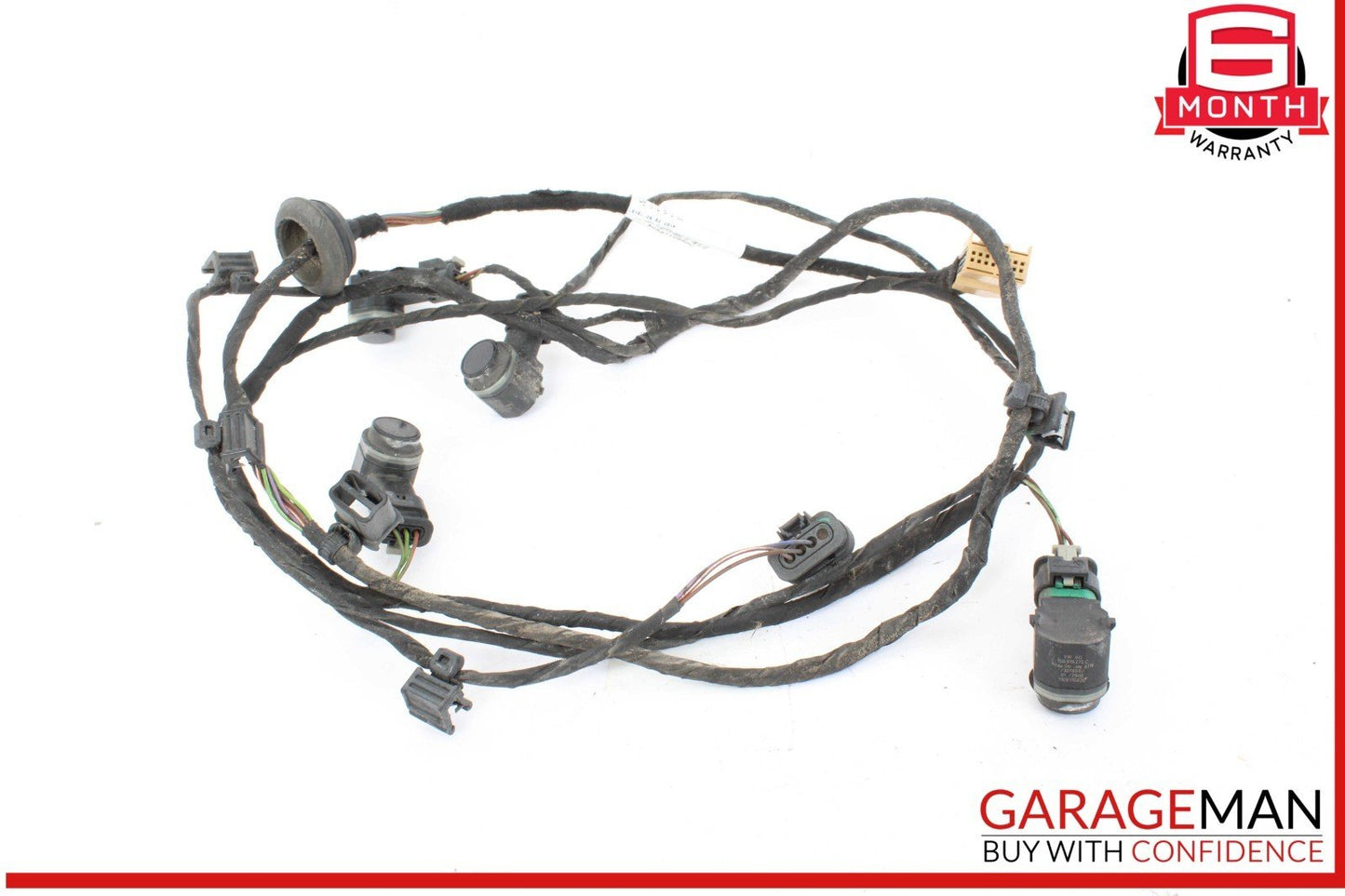 16-18 Audi A6 S6 Rear Bumper Wire Wiring Harness w/ Park Assist Aid Sensors OEM