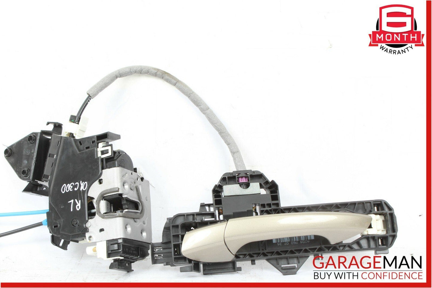 08-11 Mercedes W204 C300 Rear Left Side Door Lock Latch Actuator w/ Handle Beige