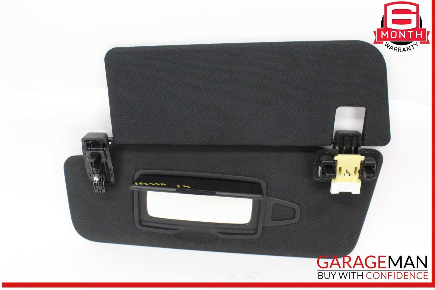14-17 Mercedes W222 S550 Front Left Driver Side Sunvisor Sun Visor Black OEM