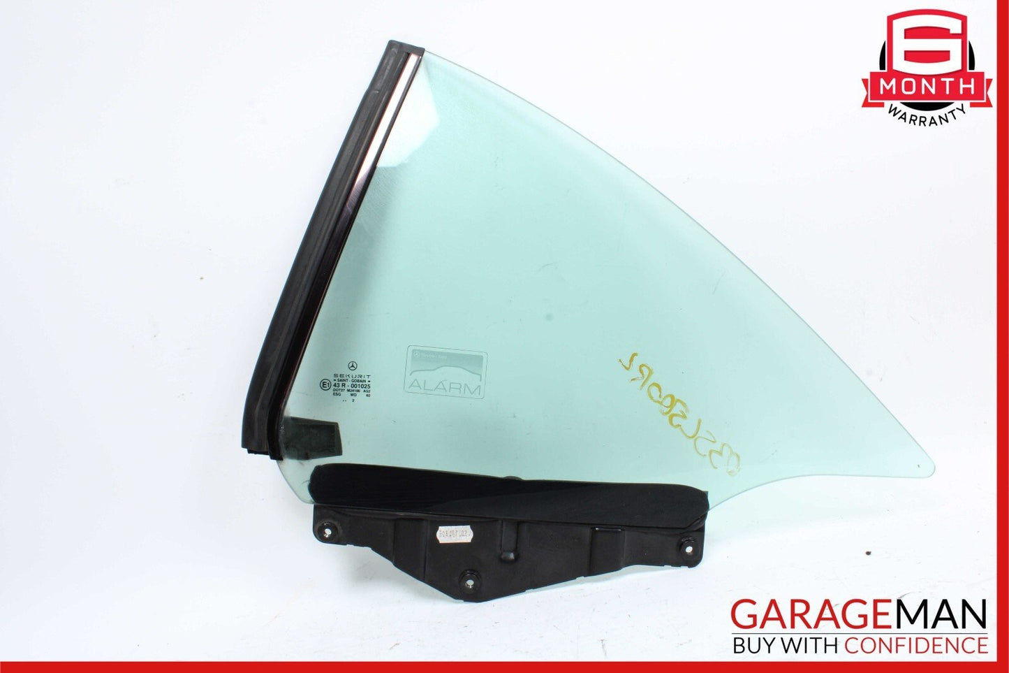03-12 Mercedes R230 SL550 SL55 AMG Rear Left Side Quarter Window Glass OEM