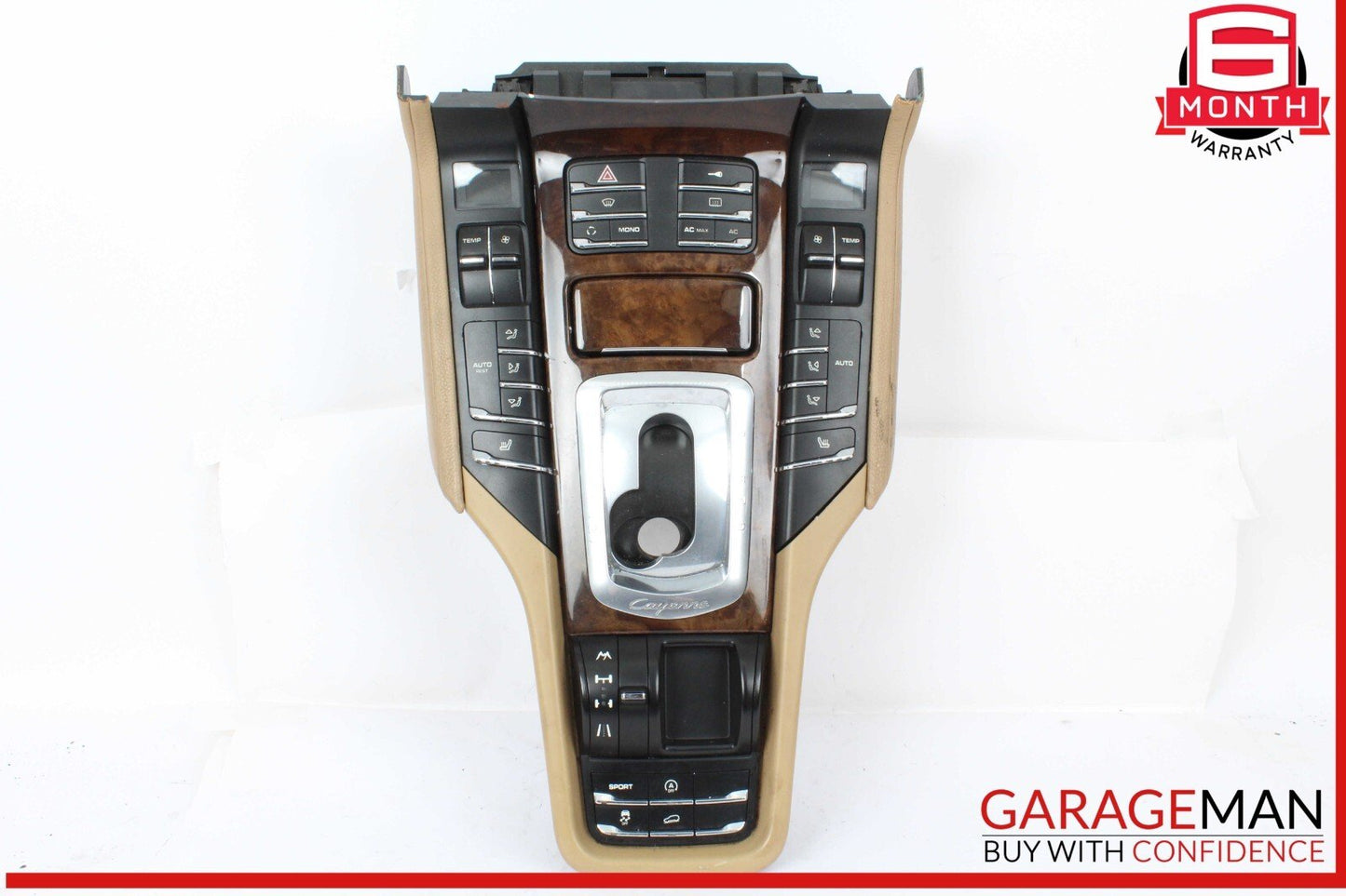 11-18 Porsche Cayenne S 958 Front Center Console Switch Control Panel Trim OEM