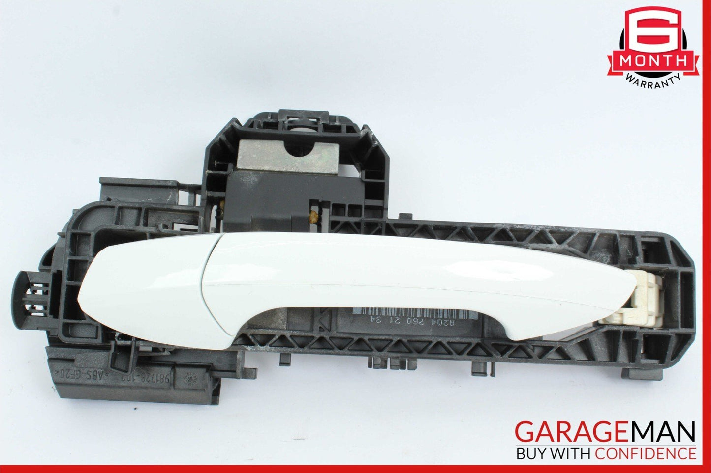12-15 Mercedes W204 C250 C350 Rear Left Side Exterior Door Handle White OEM