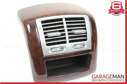 07-13 Mercedes W221 S550 Rear Center Console A/C AC Air Vent Trim Assembly Wood
