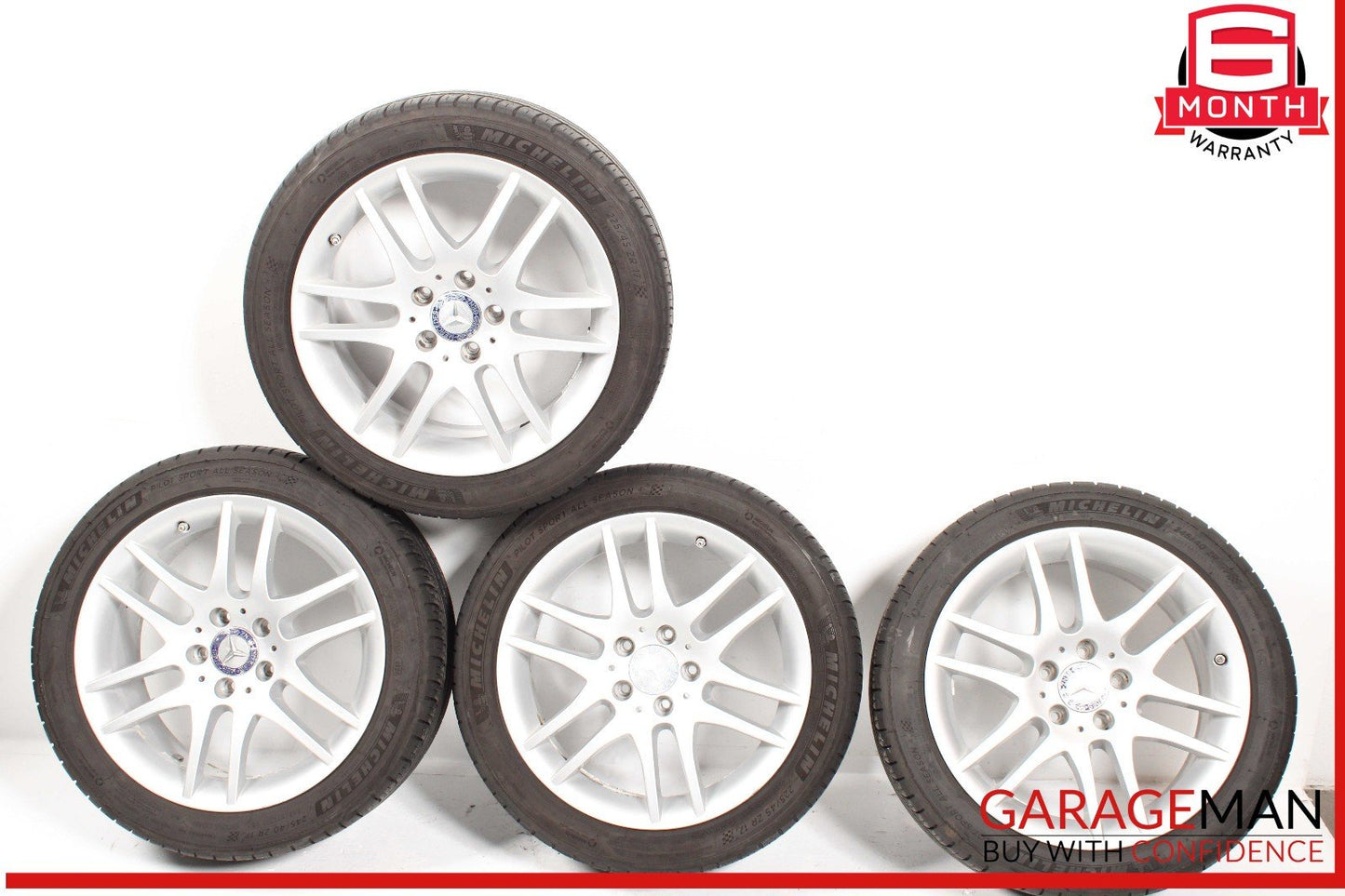05-11 Mercedes R171 SLK300 17" Complete Wheel Tire Rim Set of 4 Pc OEM