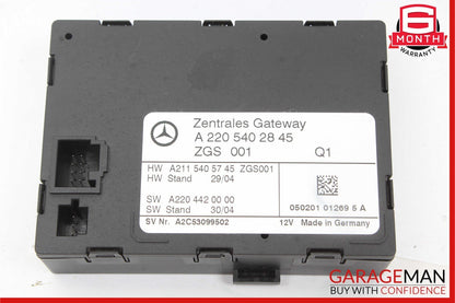 03-06 Mercedes W215 CL500 S500 Central Gateway Control Module 2205402845 OEM