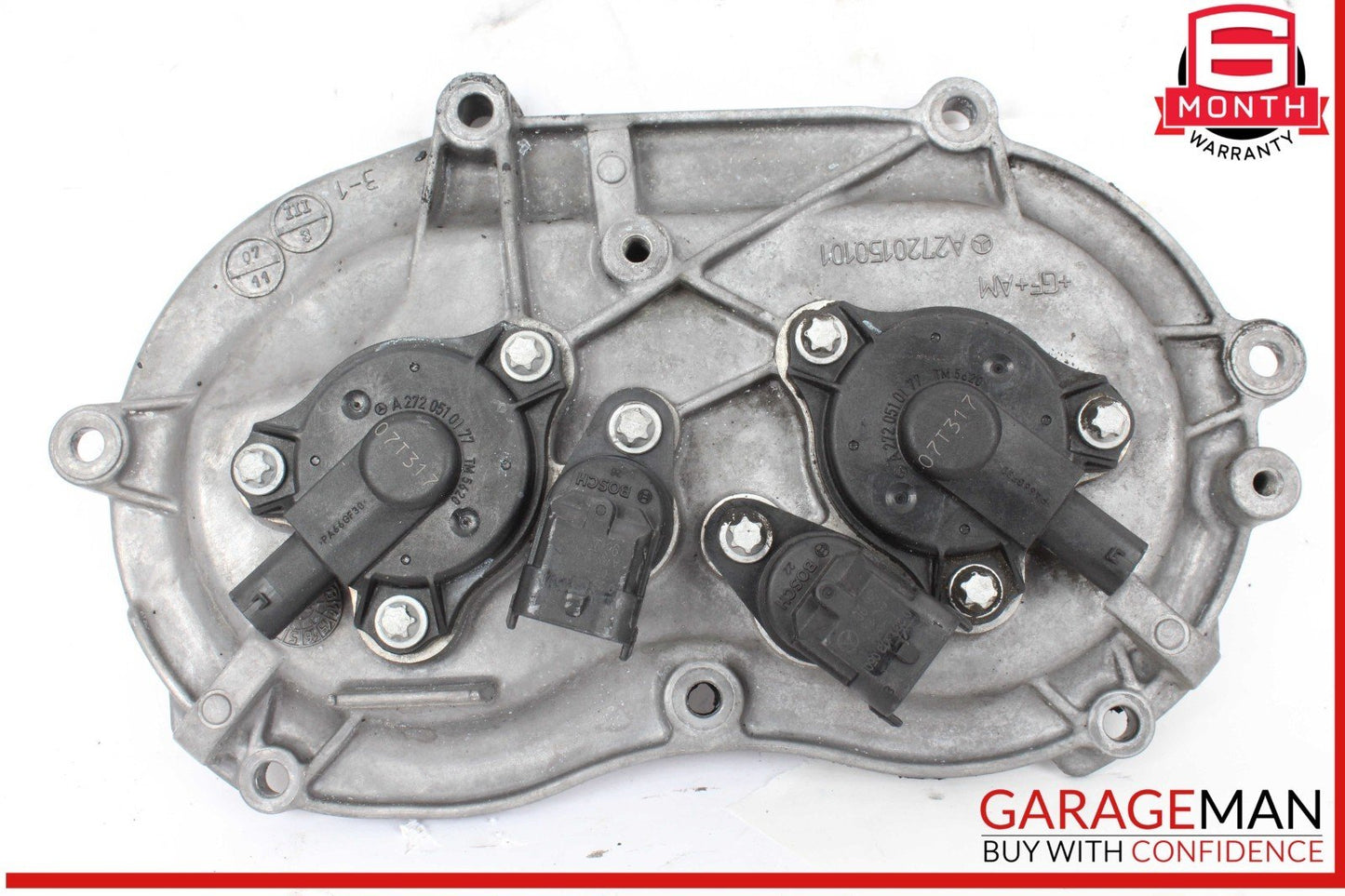 05-13 Mercedes W209 CLK350 ML350 Front Right Engine Timing Chain Cover Plate OEM