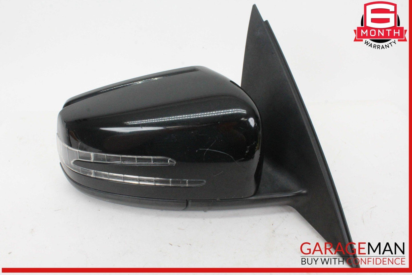 10-11 Mercedes W204 C300 C350 Front Right Side Door Rear View Mirror Black OEM