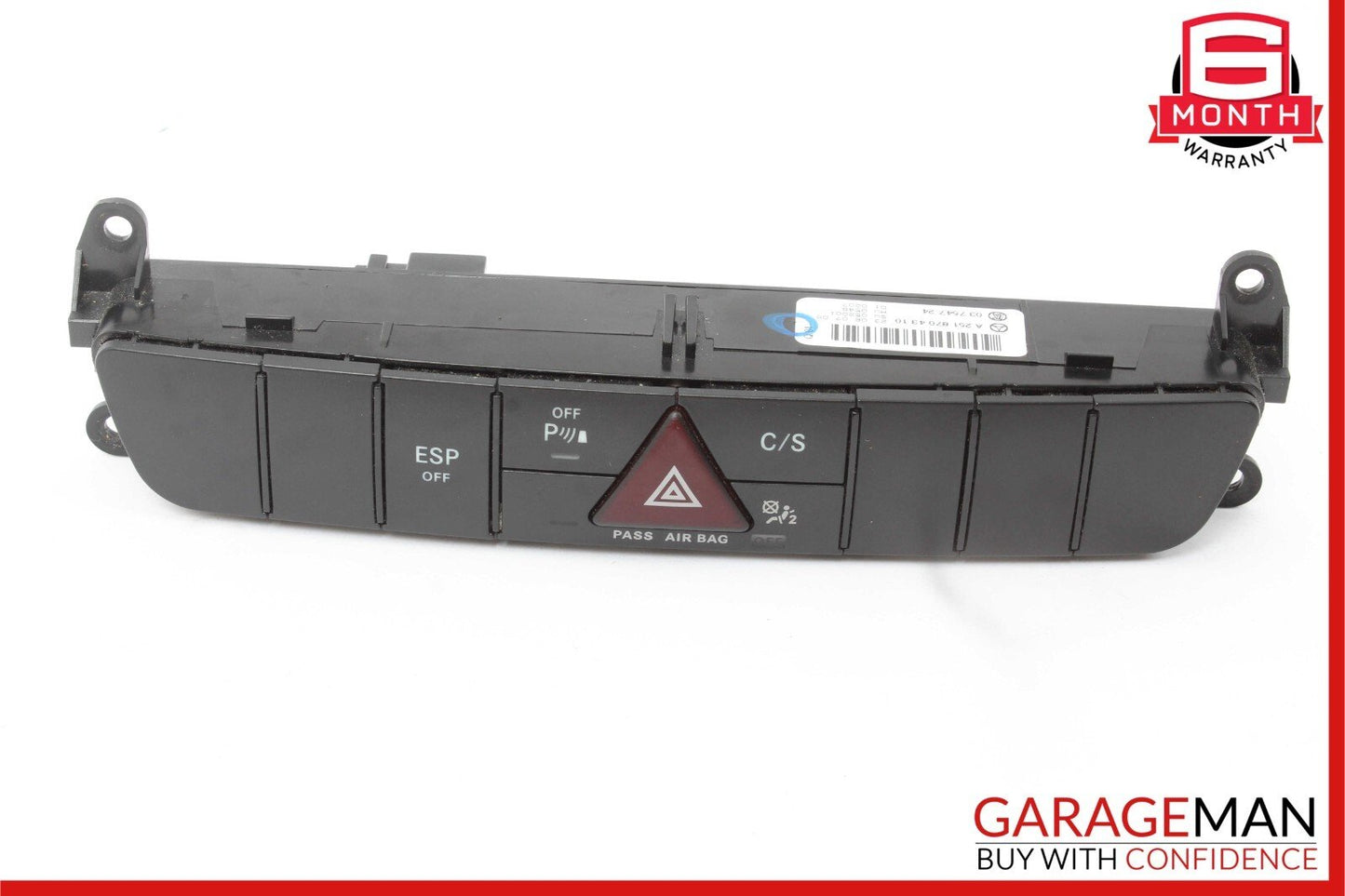 06-10 Mercedes W251 R350 R500 Center Dashboard Hazard ESP Control Switch OEM