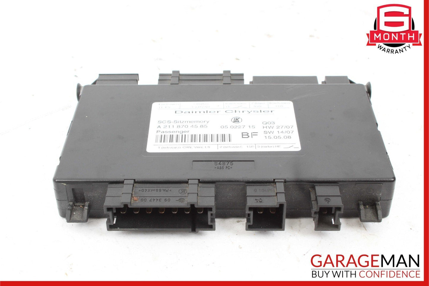 03-12 Mercedes R171 SLK280 CLS550 Front Right Seat Control Module Unit OEM