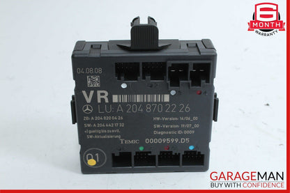 08-18 Mercedes W204 C350 C250 E250 Front Right Side Door Control Module OEM
