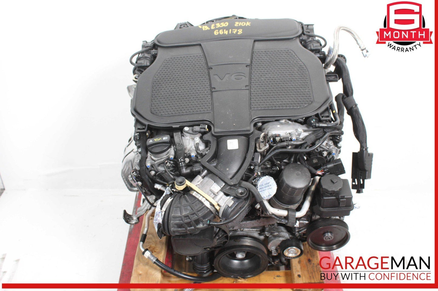 12-16 Mercedes W212 E350 C350 3.5L V6 RWD Engine Motor Block Assembly 210k